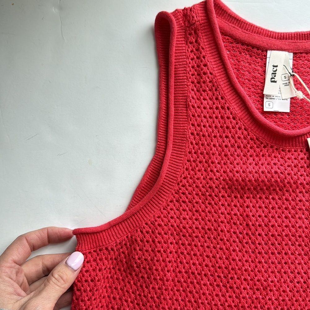 Pact Red Coverup Dress - Picture 4 of 13